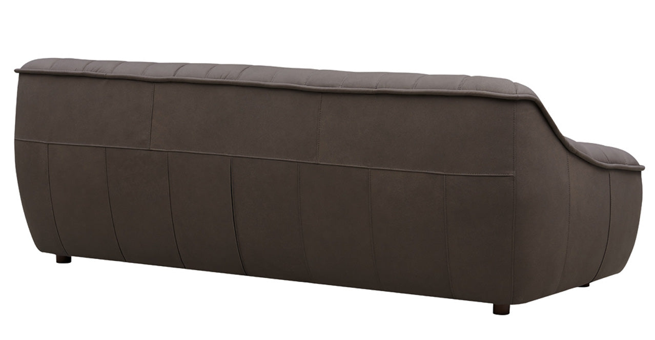 Snug Leather Sofa Collection, Chocolate Brown